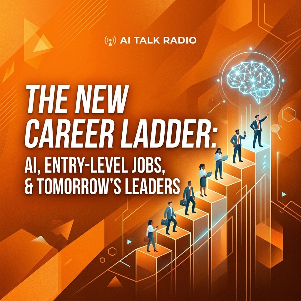 AI Talk Radio cover image for The New Career Ladder: AI, Entry-Level Jobs, and Tomorrow’s Leaders